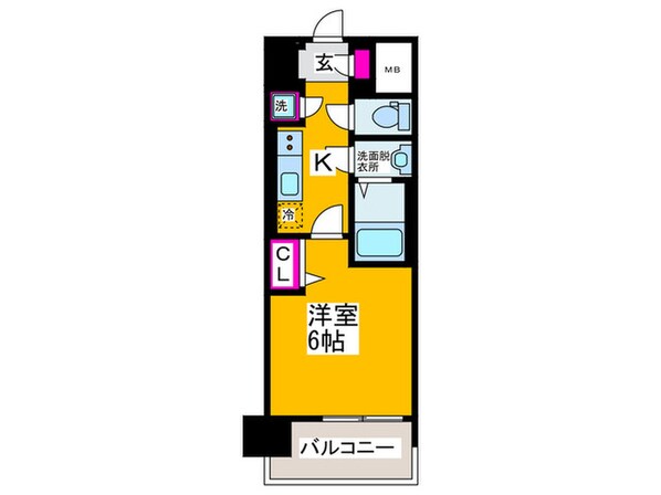 ﾚｼﾞｭｰﾙｱｯｼｭOSAKA新深江(704)の物件間取画像